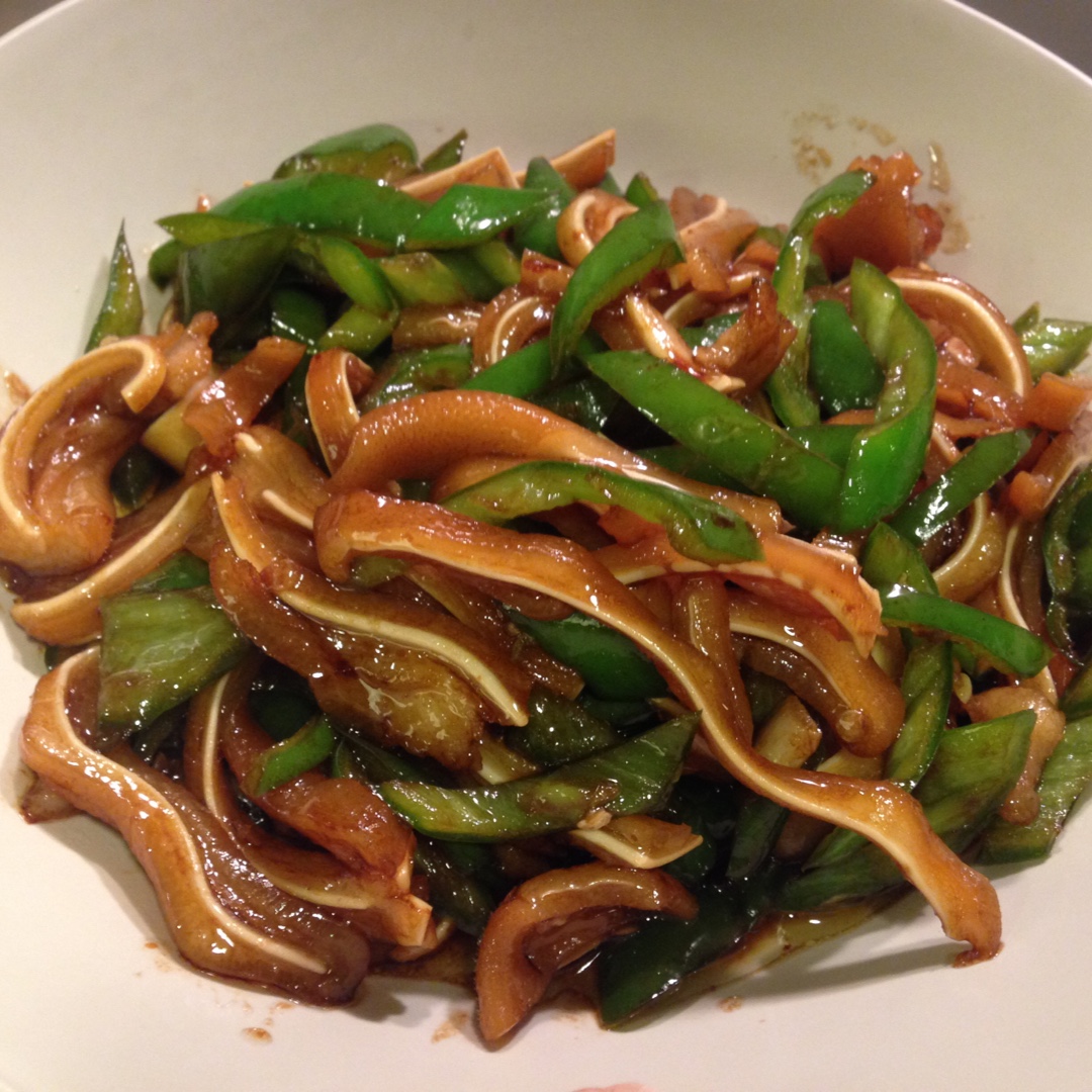 saikouu做的青椒炒猪耳