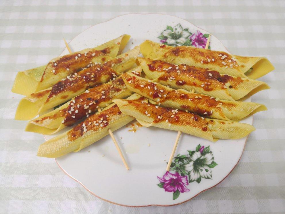 香溢可乐做的干豆腐香菜卷