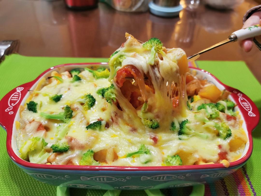 番茄鸡肉浓情焗饭【两人份】
