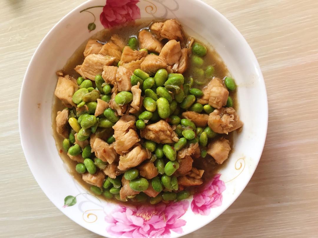 毛豆鸡丁