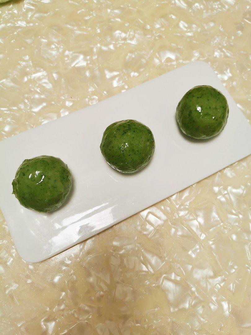 咸蛋黄肉松青团（艾糍）