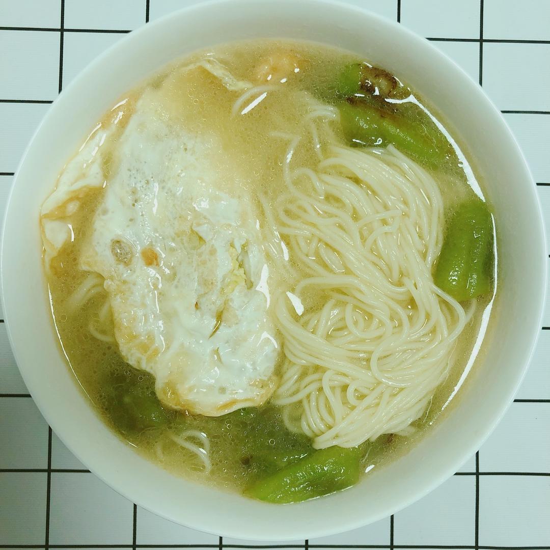 丝瓜煎蛋汤（面）