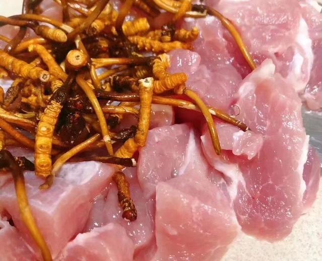 新鲜冬虫夏草肉丸鲍鱼炖汤的做法