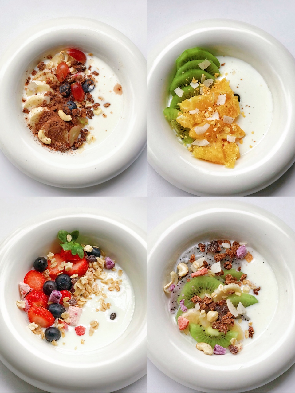 酸奶碗合集‼️减脂低卡酸奶搭配🔥美味早餐的做法