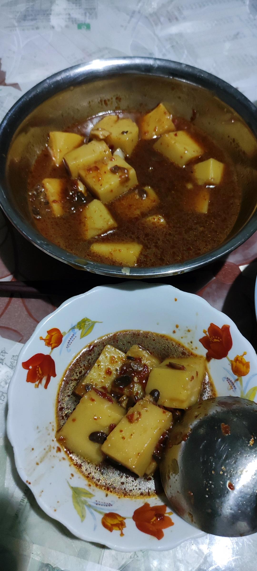 湖南口味红烧米豆腐