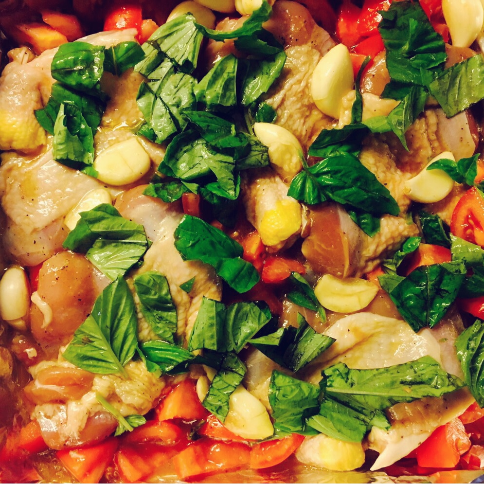 番茄大蒜香草烤鸡腿（庄祖宜）