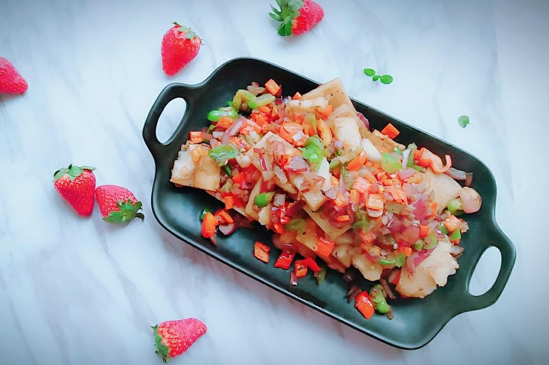 「快手」香煎米豆腐