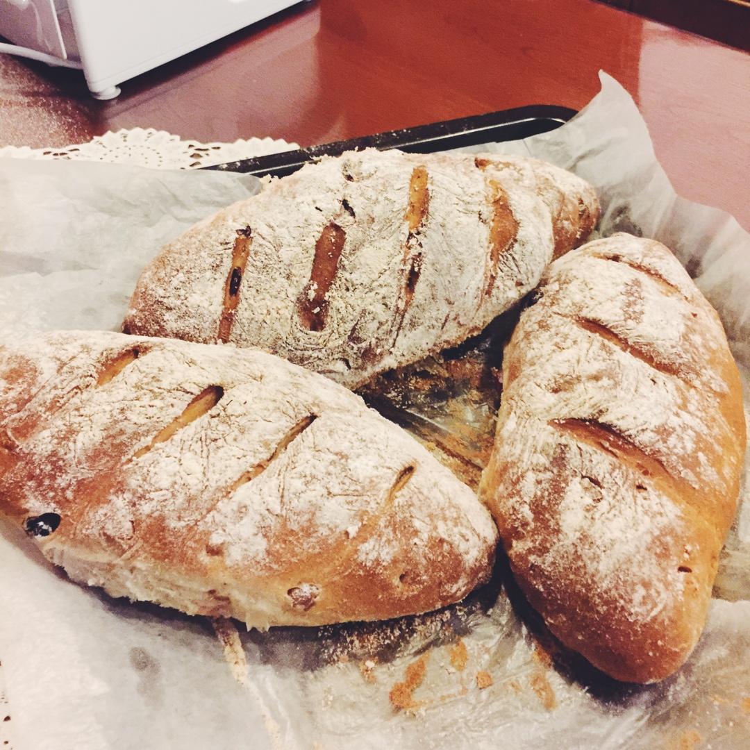 全麦红糖杂果软欧包