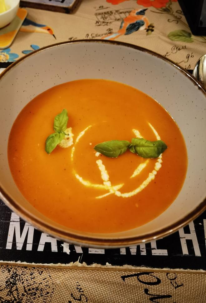 英式烤甜椒浓汤的做法