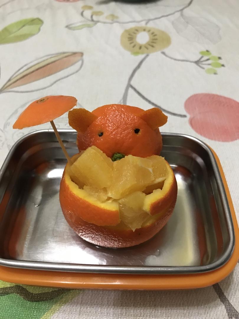 小熊橙子果盘