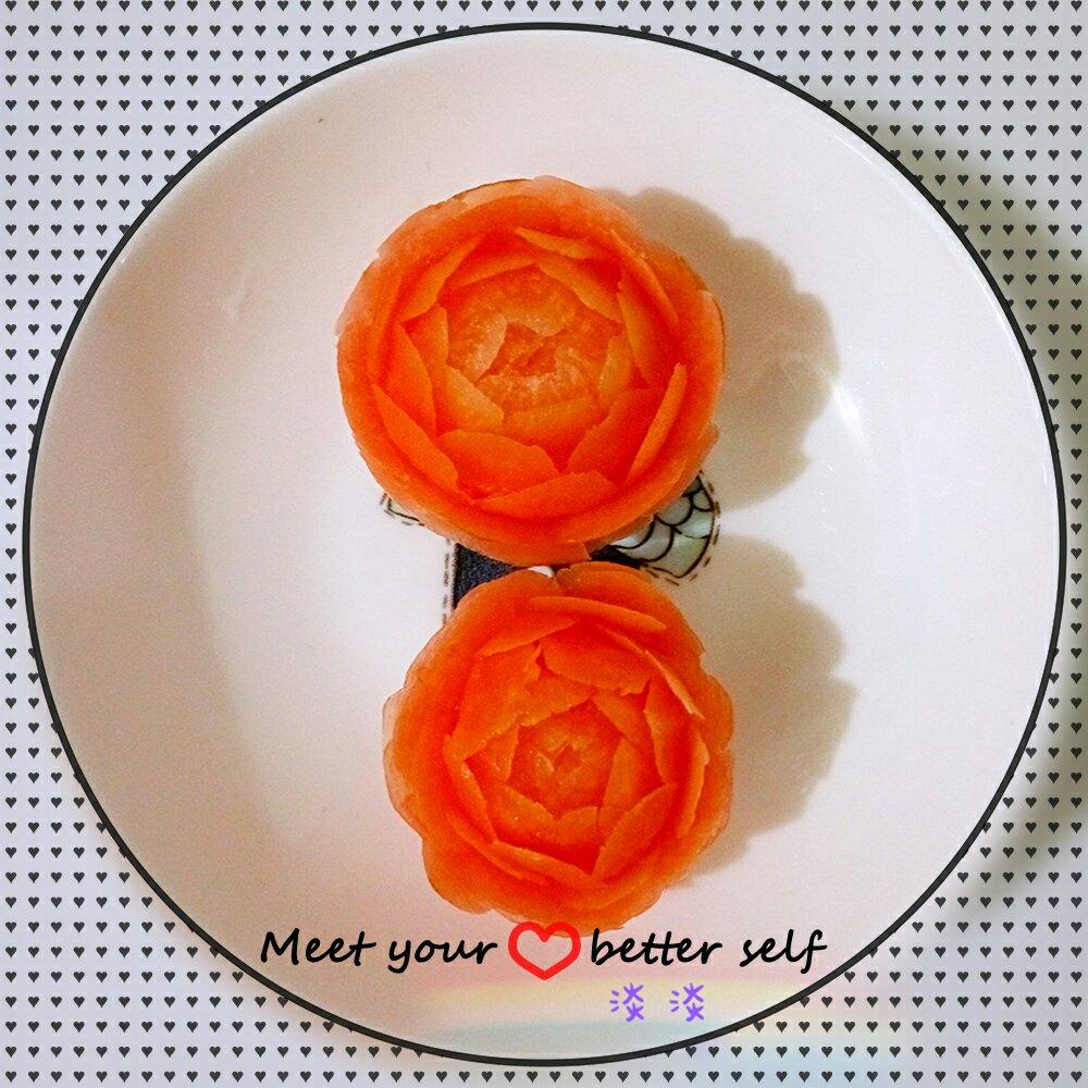 淡淡小小厨做过胡萝卜花#晚餐612017年2月13日##果蔬拼盘##萝卜花