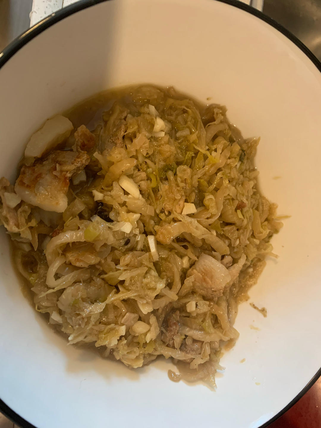酸菜炖五花肉