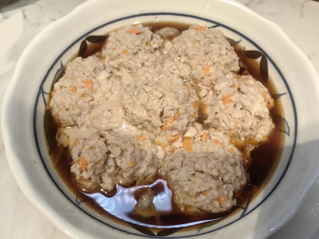 山药蒸肉丸