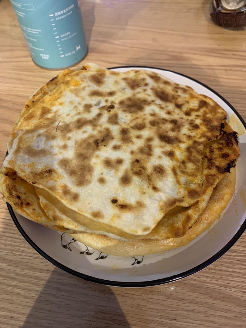 葱油饼（面粉吸水量不一样、水慢慢加）