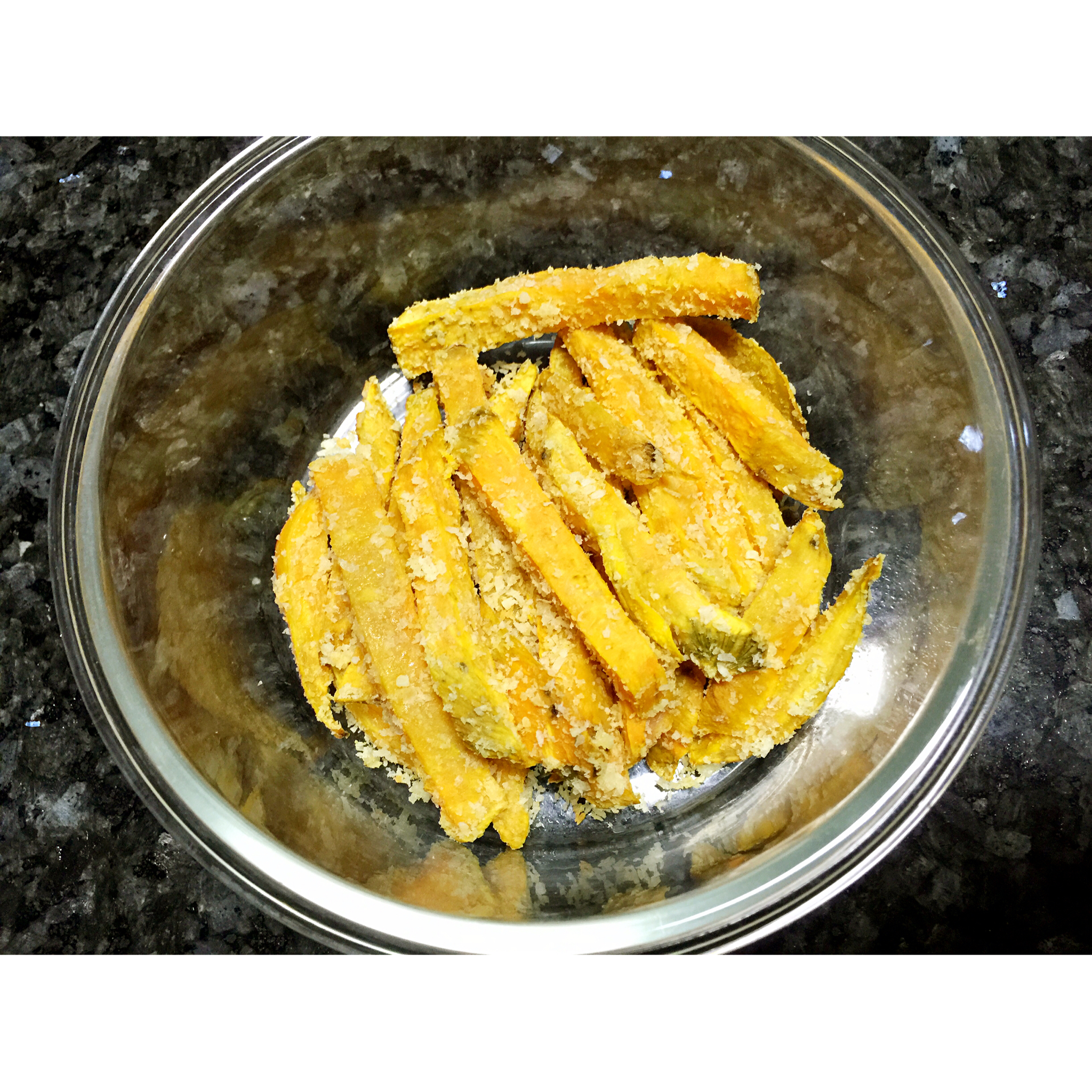 椰蓉烤红薯条（健康夜宵）