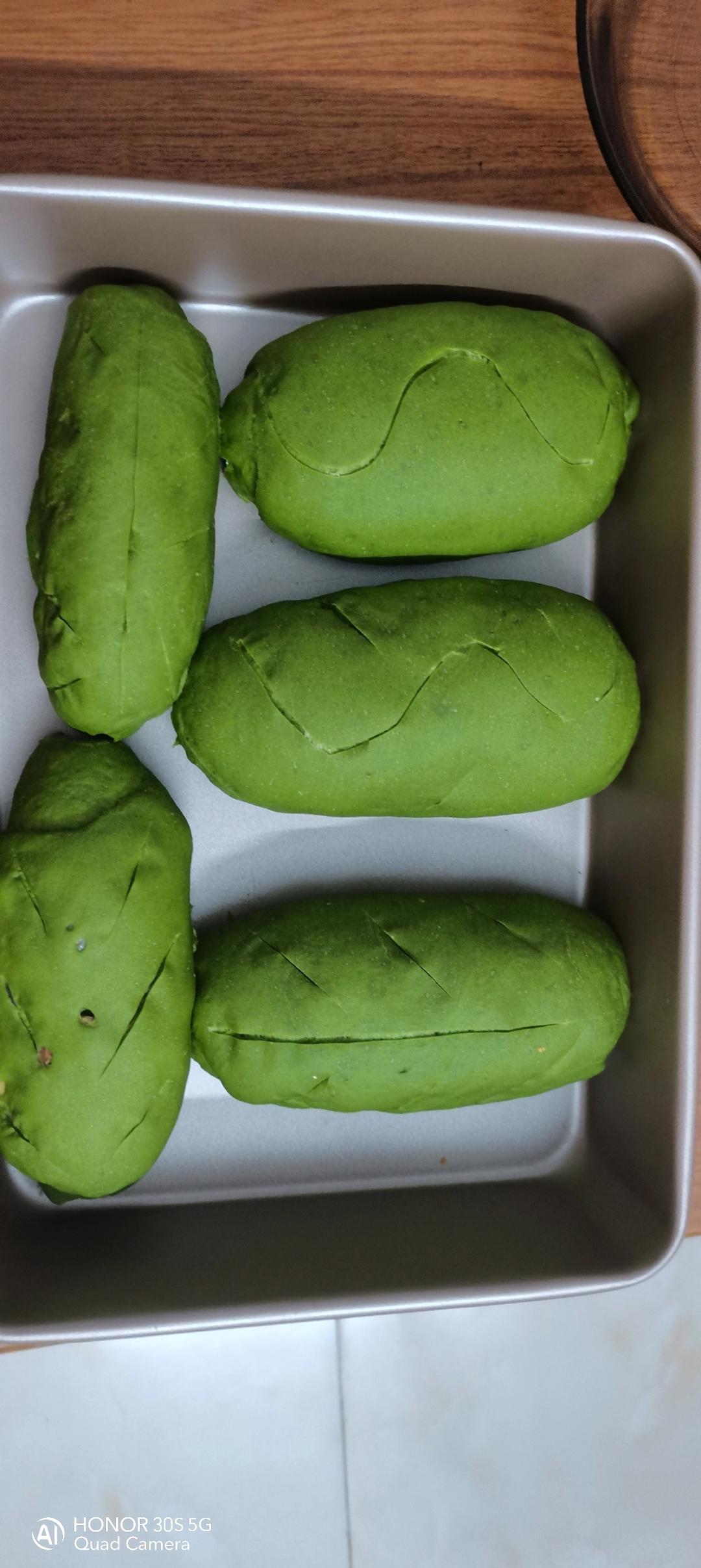 抹茶麻薯珍珠欧包（少糖无油版）