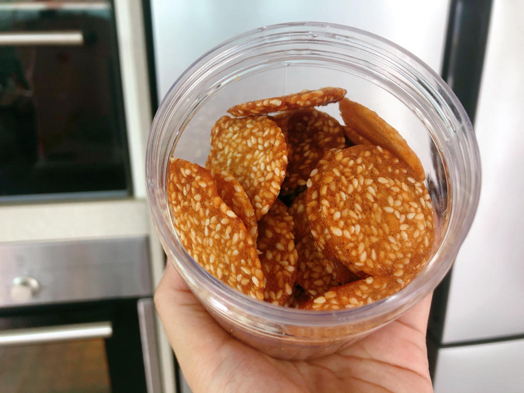 蛋白芝麻薄脆饼—消耗蛋白最好的方法