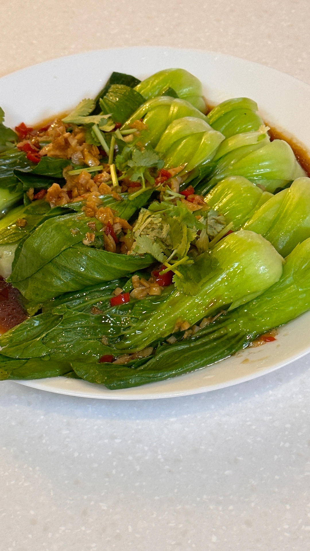 白灼油菜—年夜饭最受欢迎的素菜