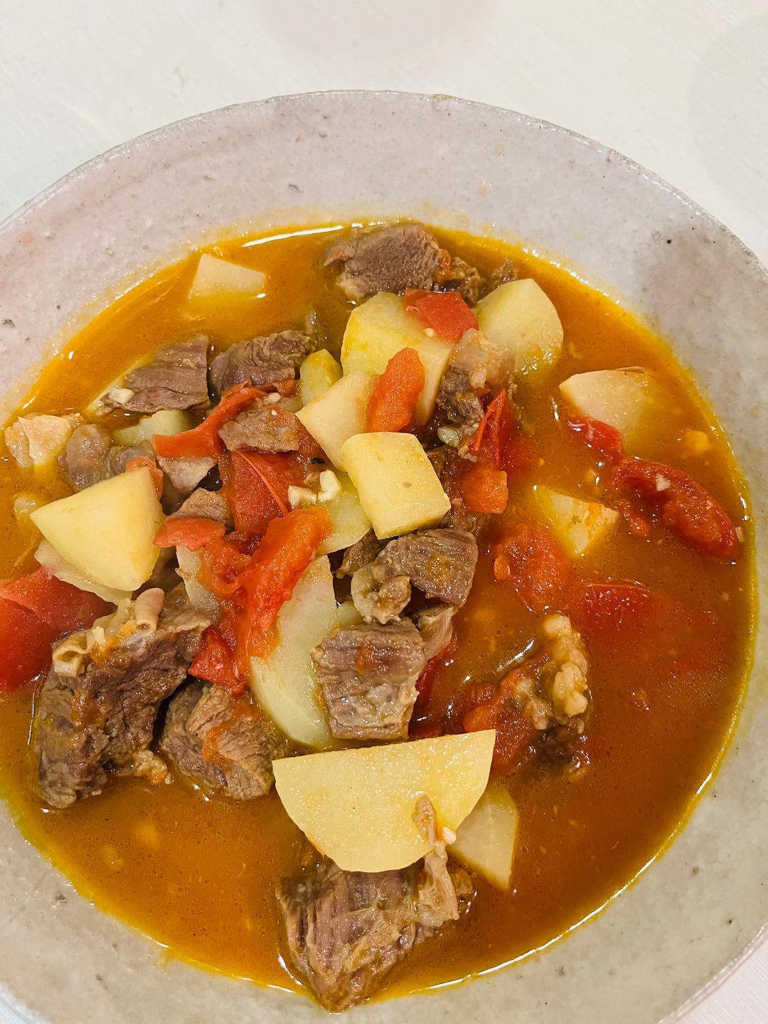 【番茄土豆炖牛腩】