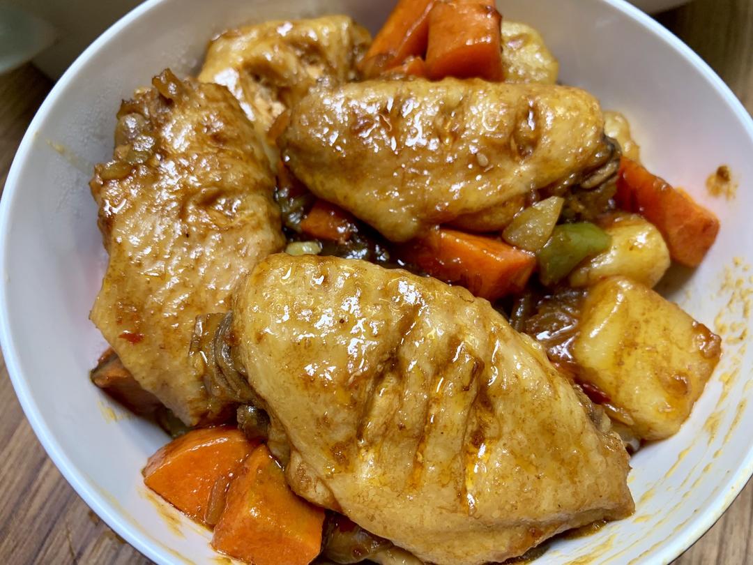 香满整间屋子的鸡翅中焖锅