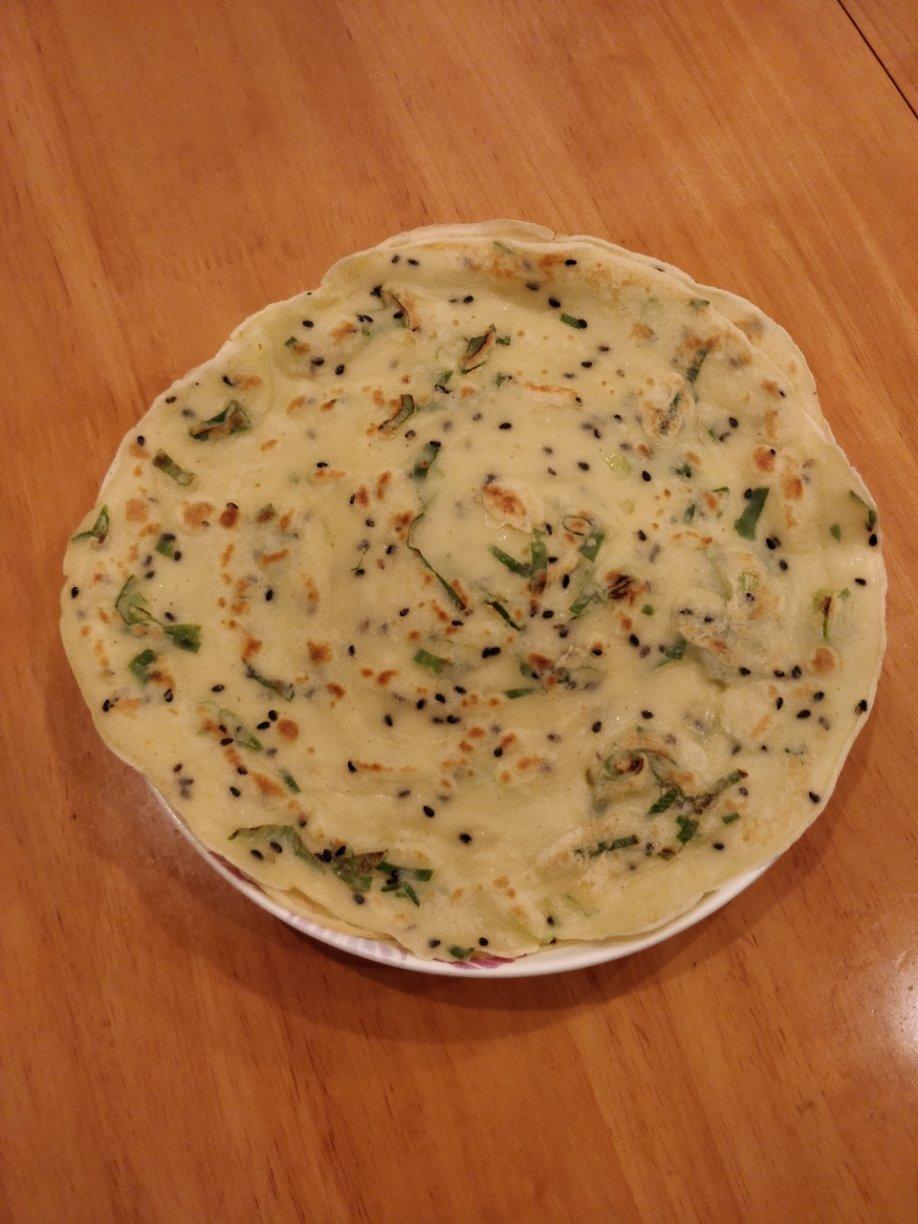 快速早餐鸡蛋葱花饼