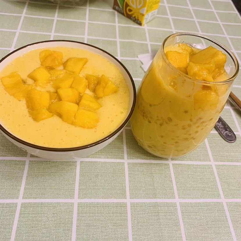 纯正的芒果西米露