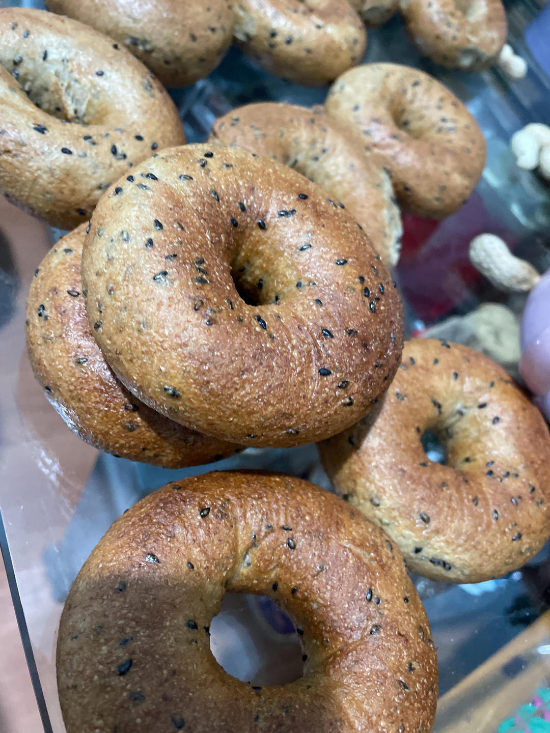 黑芝麻全麦贝果