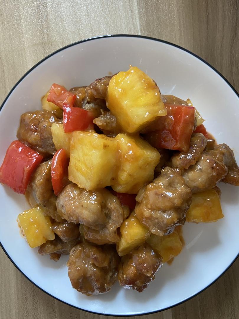 秘制菠萝咕噜肉（绝对好吃）