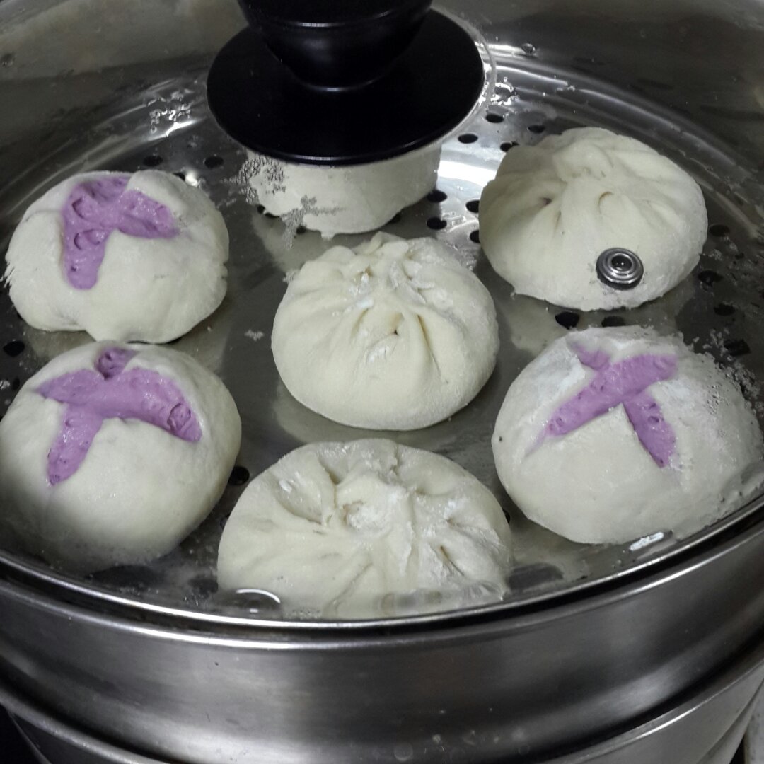 紫薯开花馒头