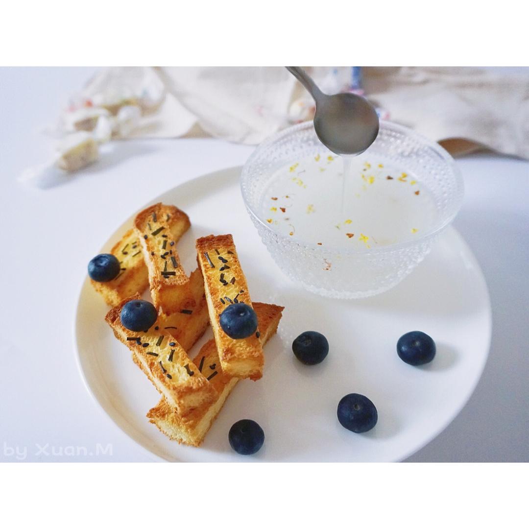 香葱芝麻吐司条