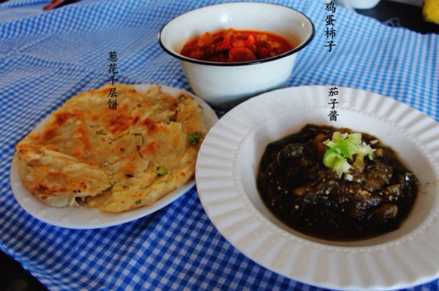 家常葱花千层饼（三种手法，三种口味）