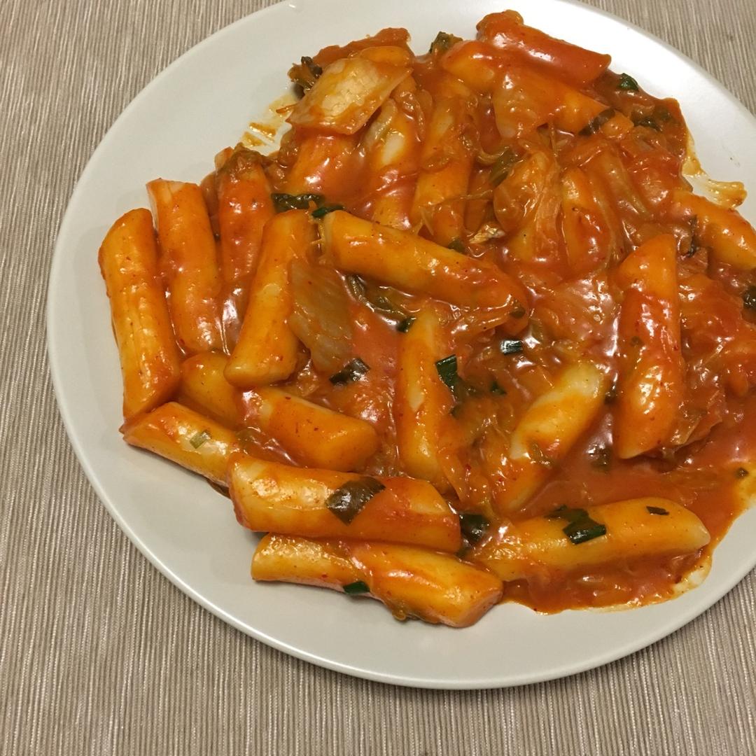 韩式辣炒年糕（or网红芝士套路之芝心年糕）