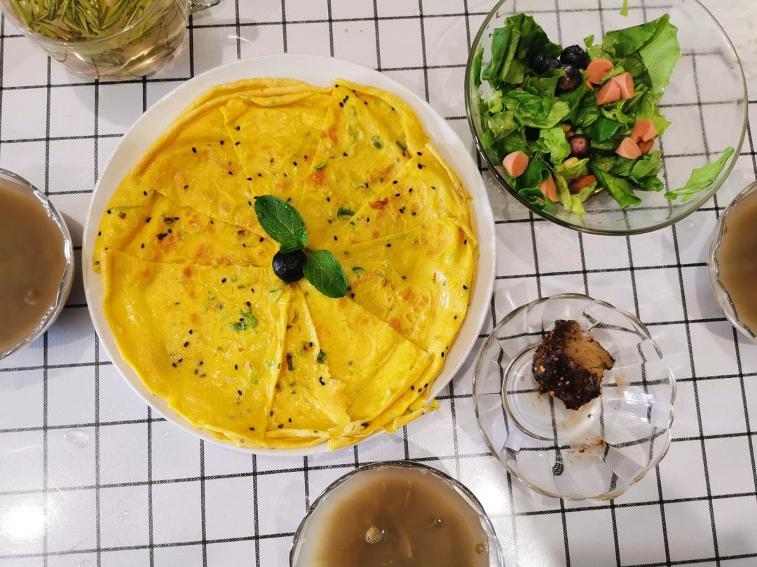 快手营养早餐  香煎鸡蛋饼 儿童早餐 宝宝辅食 小学生早餐