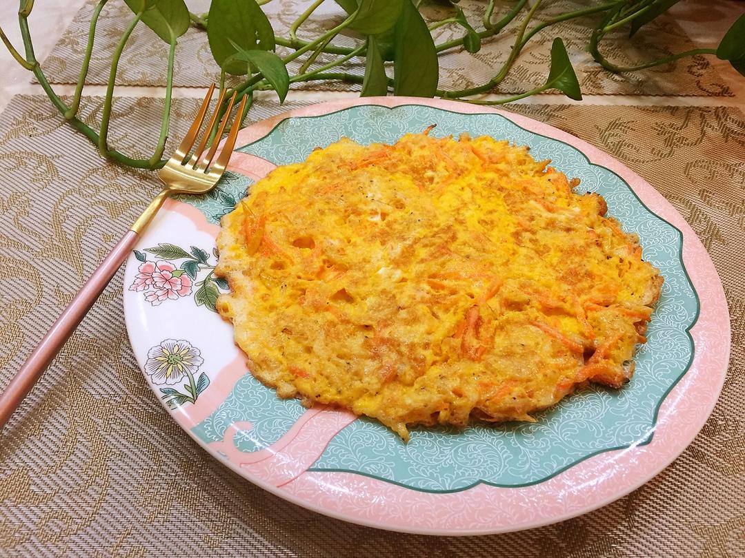 早茶时光兰做的海米胡萝卜煎蛋