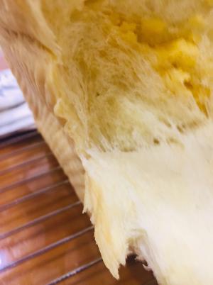 无黄油手撕北海道 面包机揉面 消灭淡奶油的做法 步骤6
