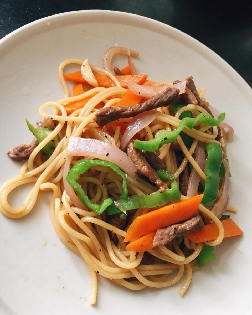 黑椒牛柳意面