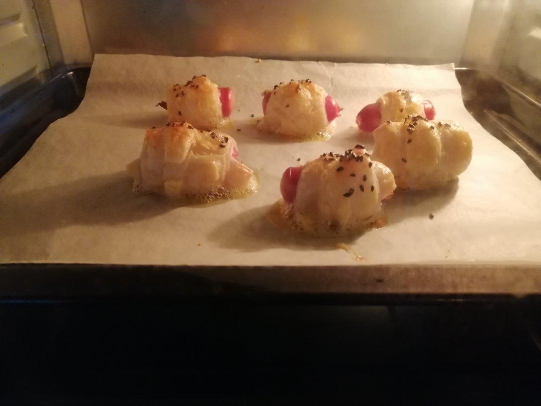 手抓饼热狗