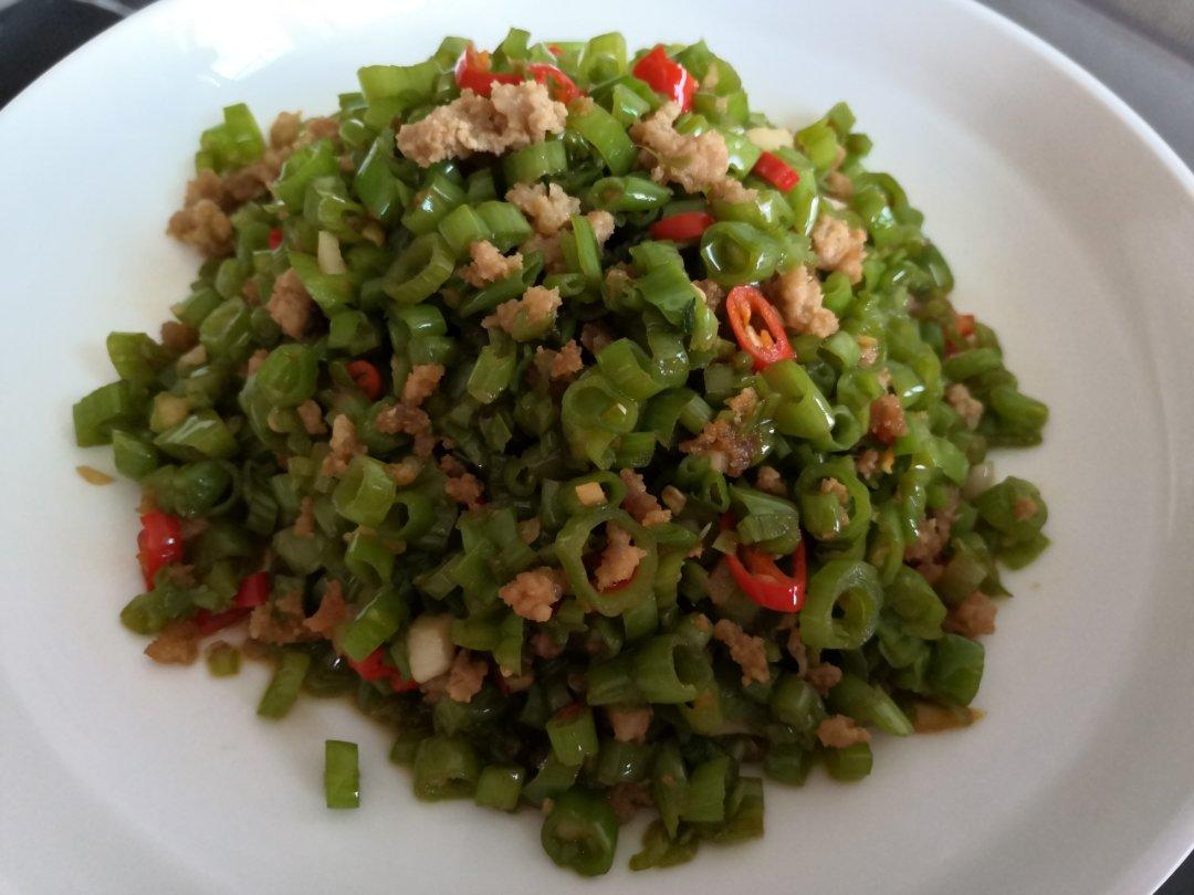 小炒空心菜杆