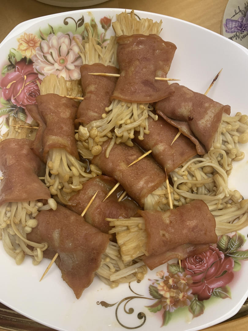 培根金针菇卷（烤箱）