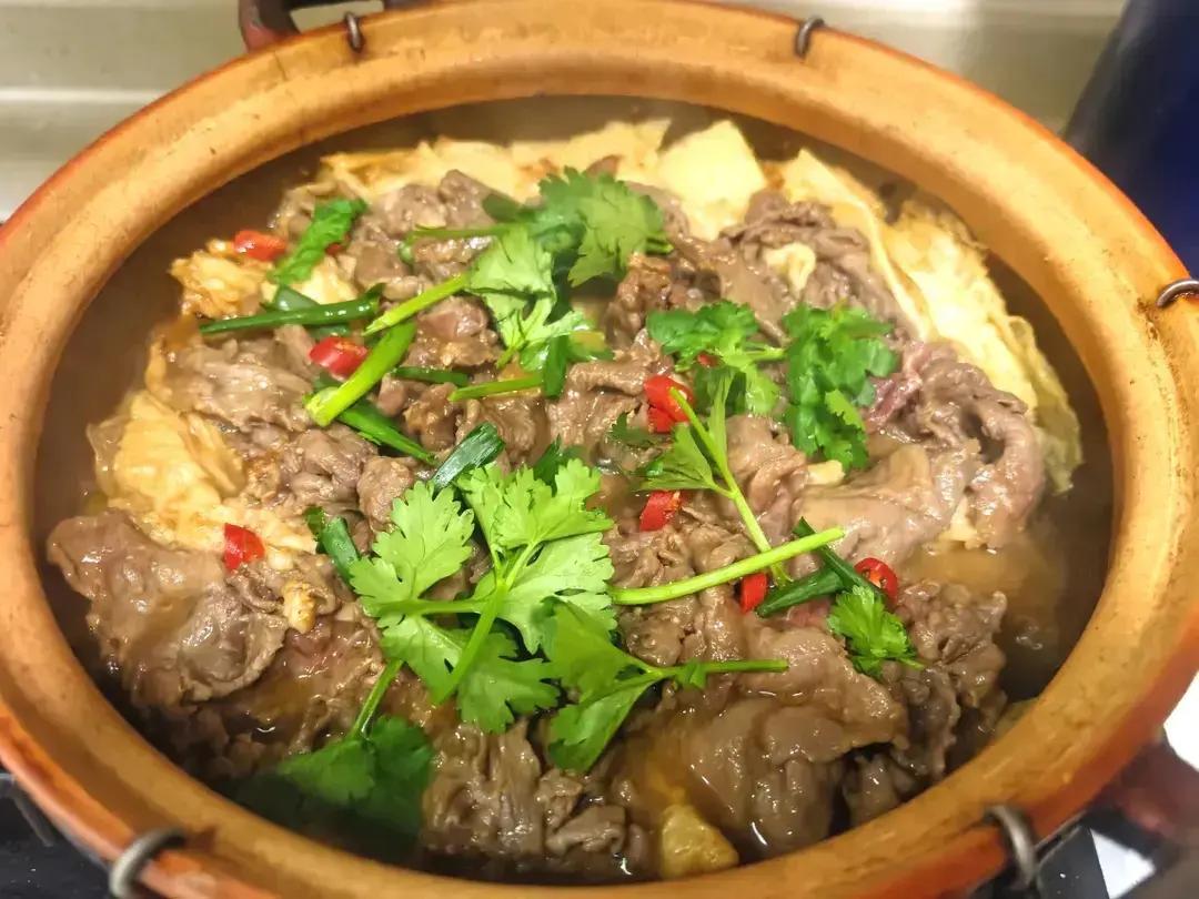 沙茶腐竹牛肉煲