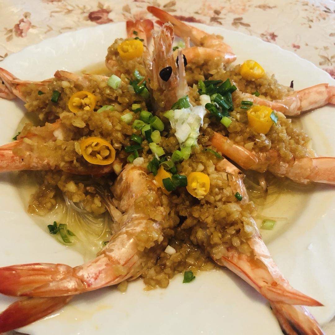 蒜蓉粉丝蒸虾