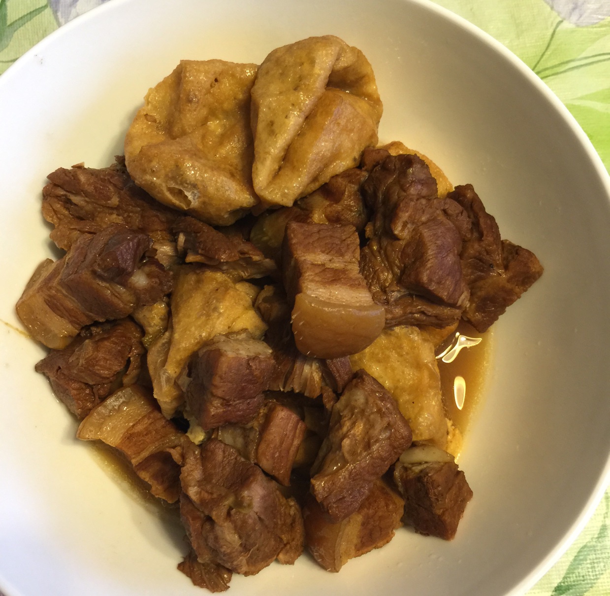 豆泡红烧肉