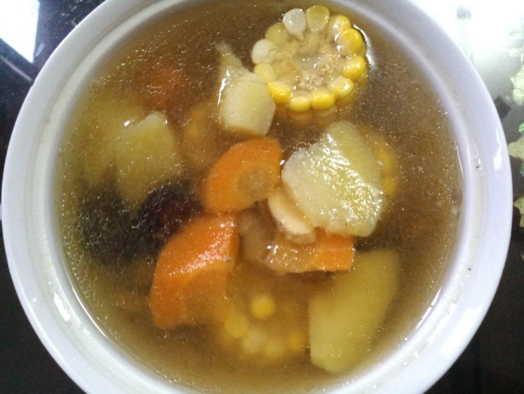 玉米土豆胡萝卜排骨汤