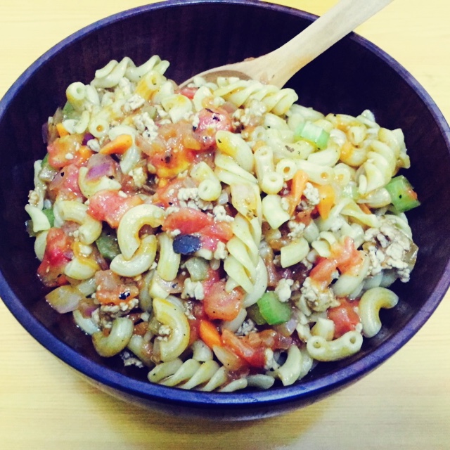 番茄肉酱意大利通心面