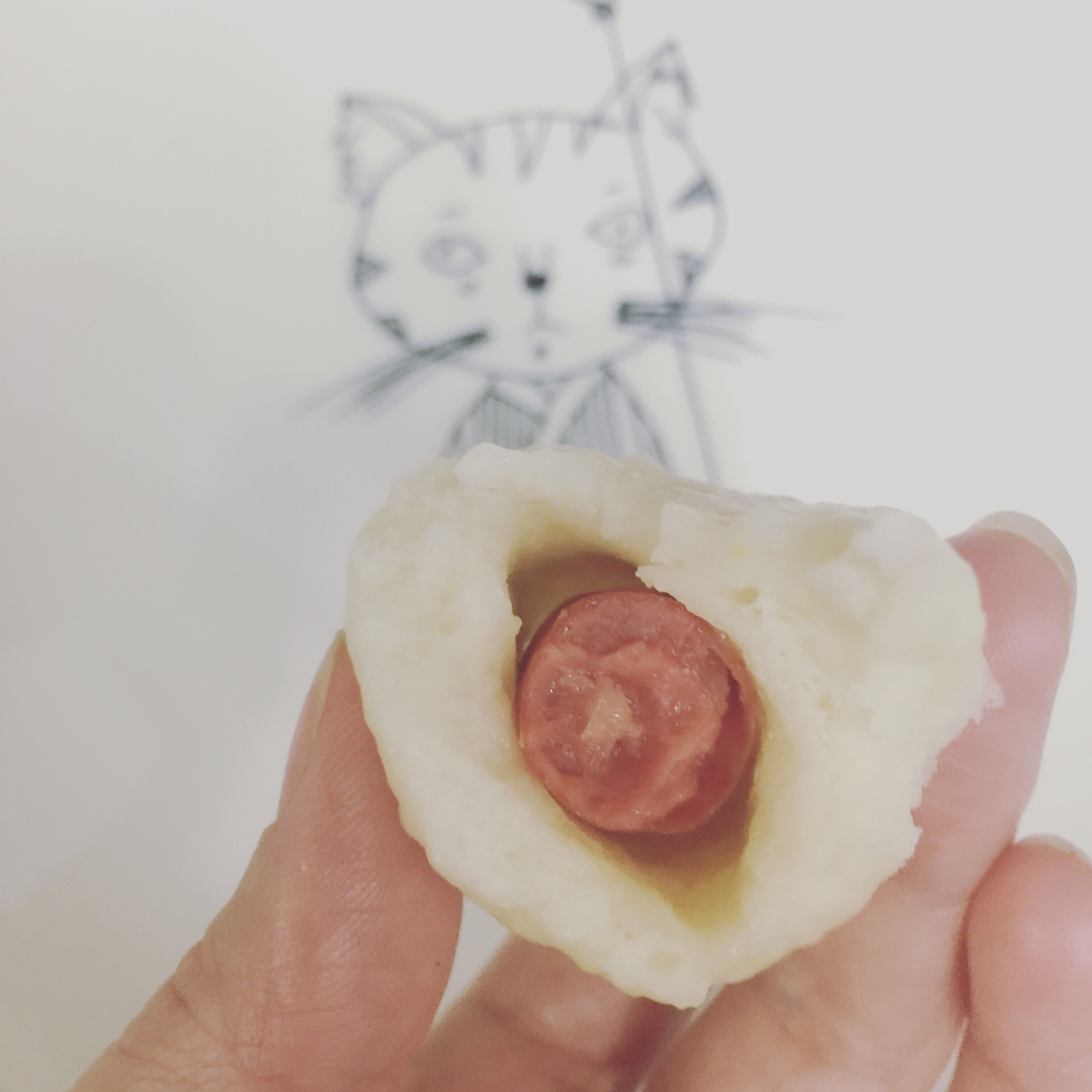 快手火腿卷～一次发酵