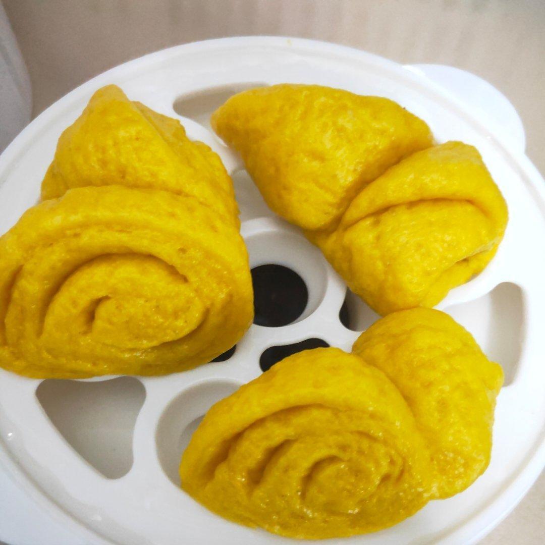 南瓜花卷馒头