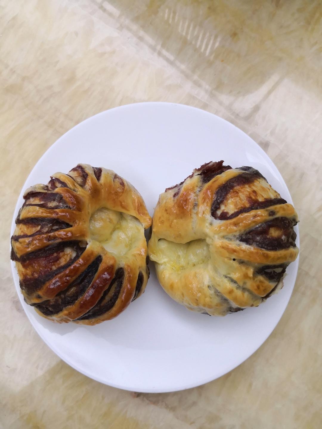 超详细的豆沙面包🍞