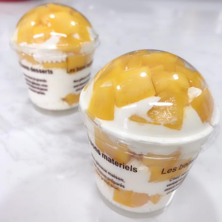 yikanacake做的芒果酸奶杯