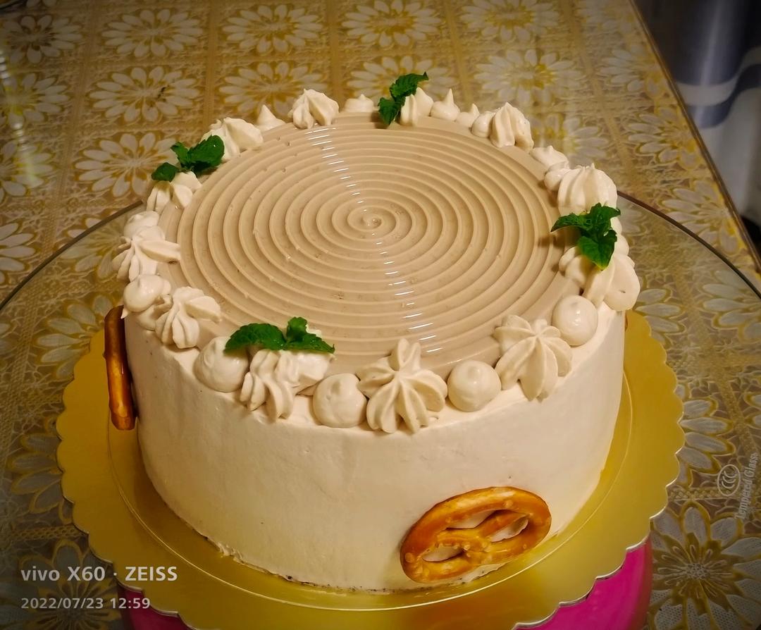 6寸咖啡戚风+咖啡奶油➕咖啡奶冻