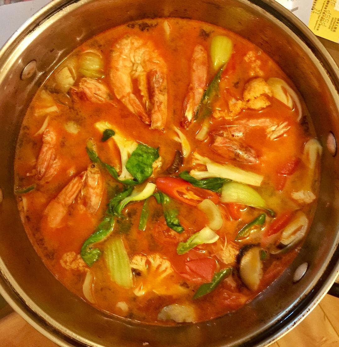 快乐怡然-1做的泰式冬阴功汤